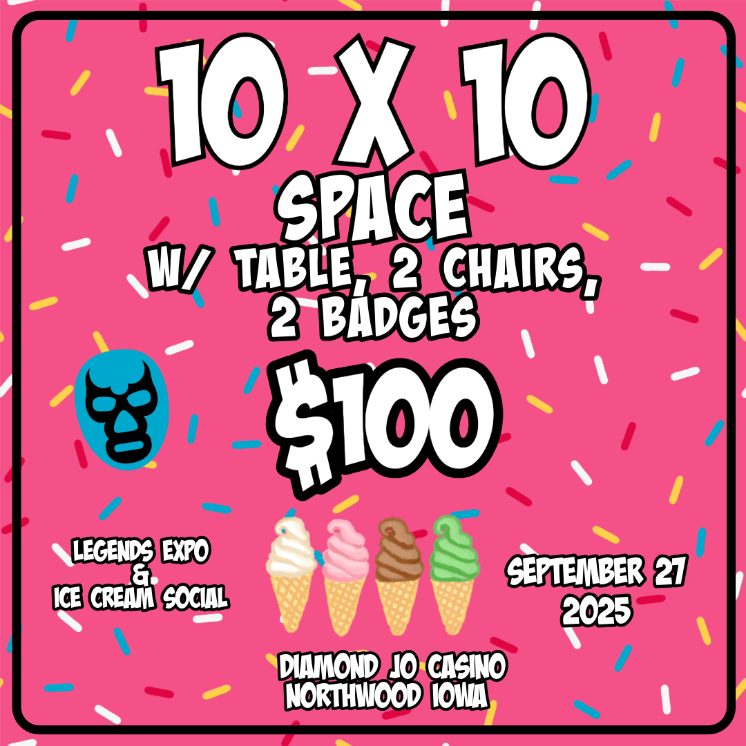 10x10 Vendor Space Legends Expo & Ice Cream Social