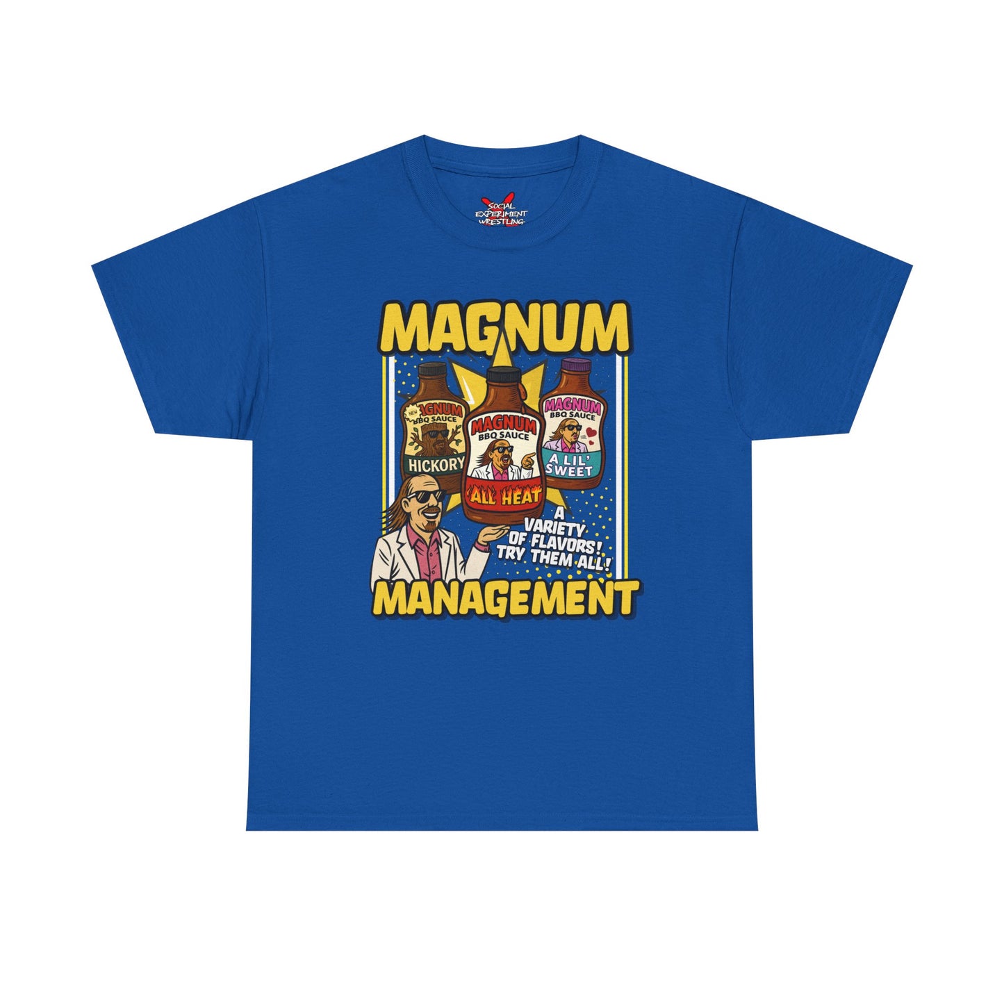 Magnum Management BBQ — Sauce & Spice Label Graphic Tee