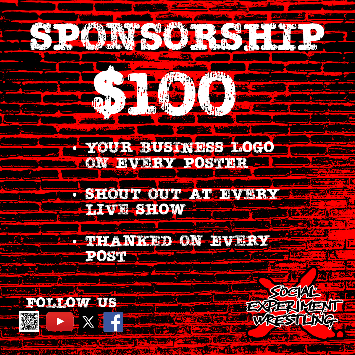 $100 Sponsorship